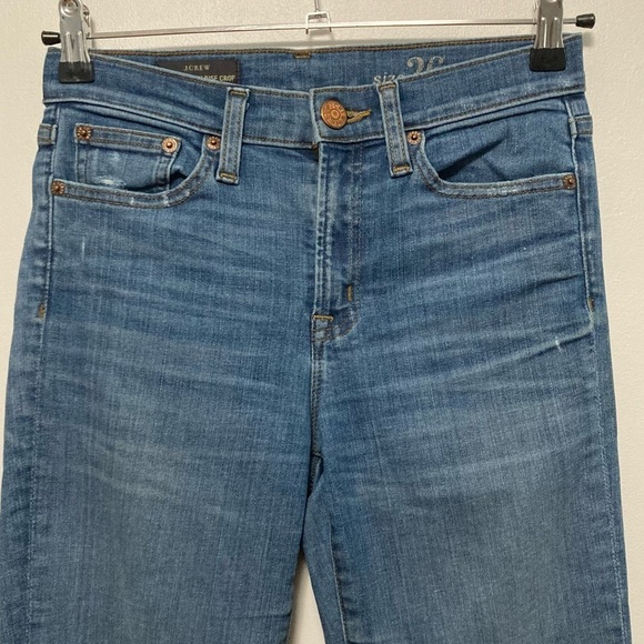 J. CREW Lookout High Rise Skinny Ankle Crop Denim Jean   Size 26 - Picture 4 of 8